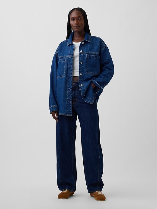 Image number 2 showing, Oversized Denim Shirt Jacket