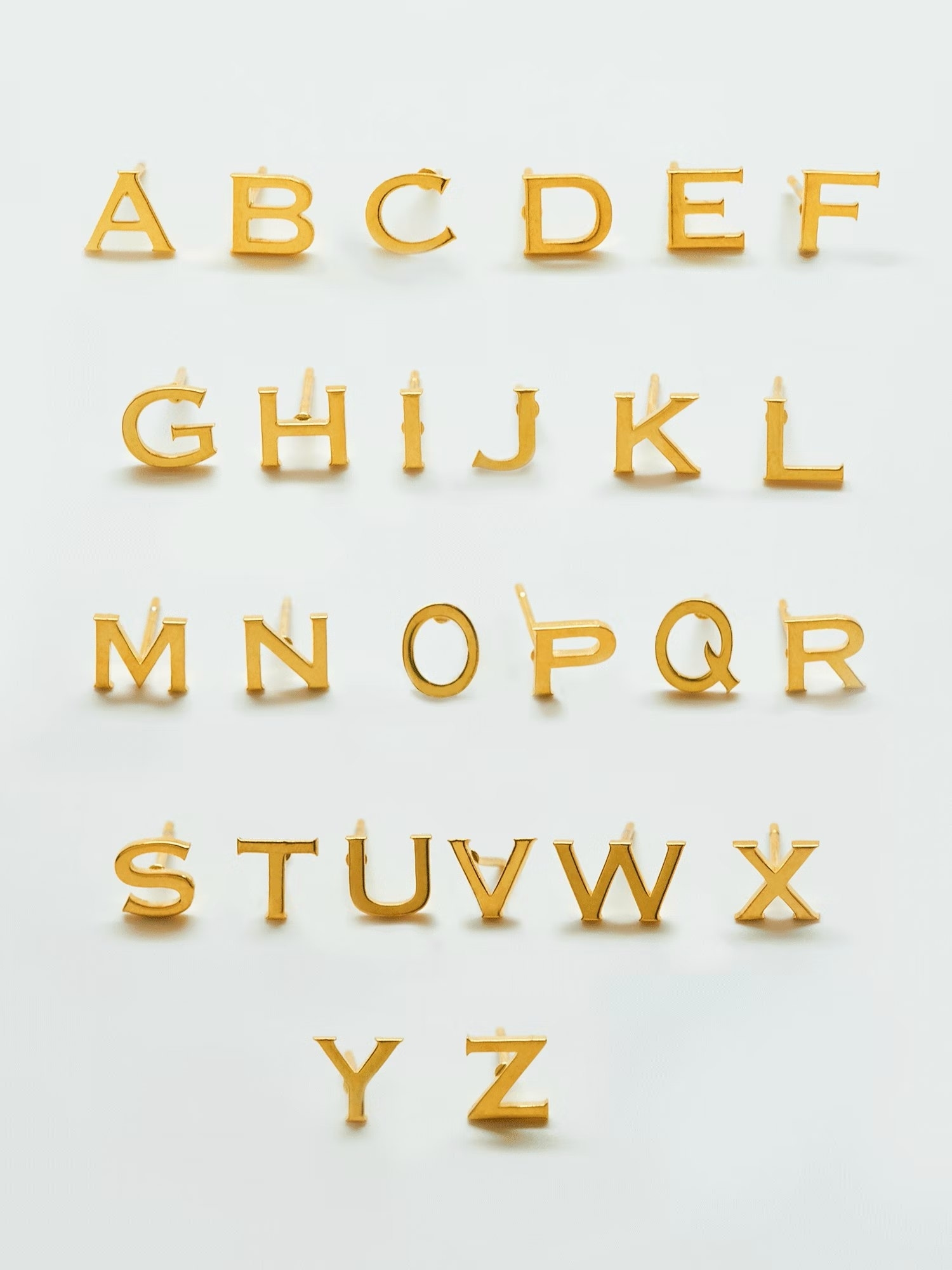 Admiral Row Gold Initial Earrings