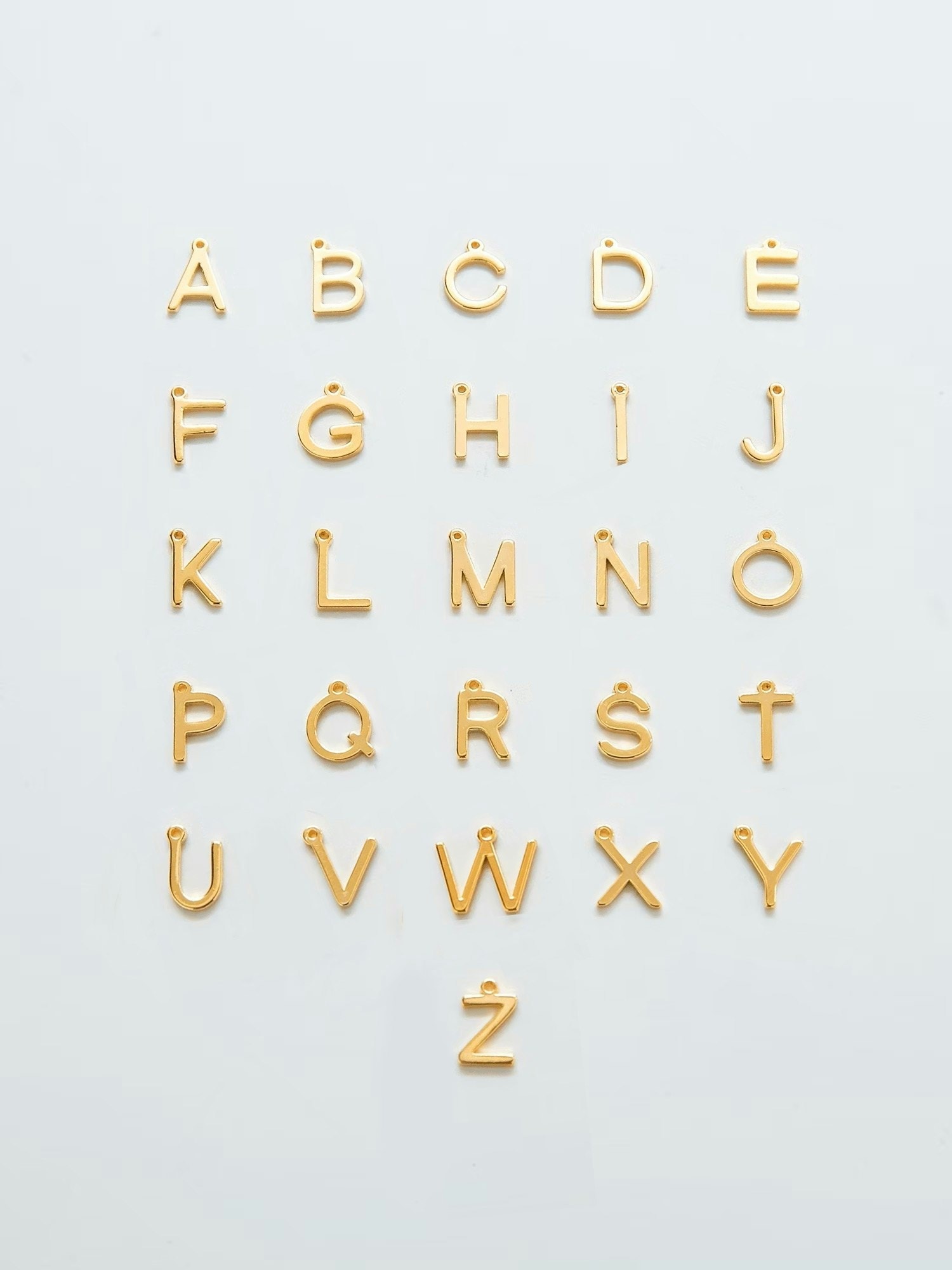 Admiral Row Gold Dainty Initial Necklace