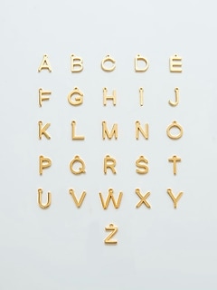 Admiral Row Gold Dainty Initial Necklace