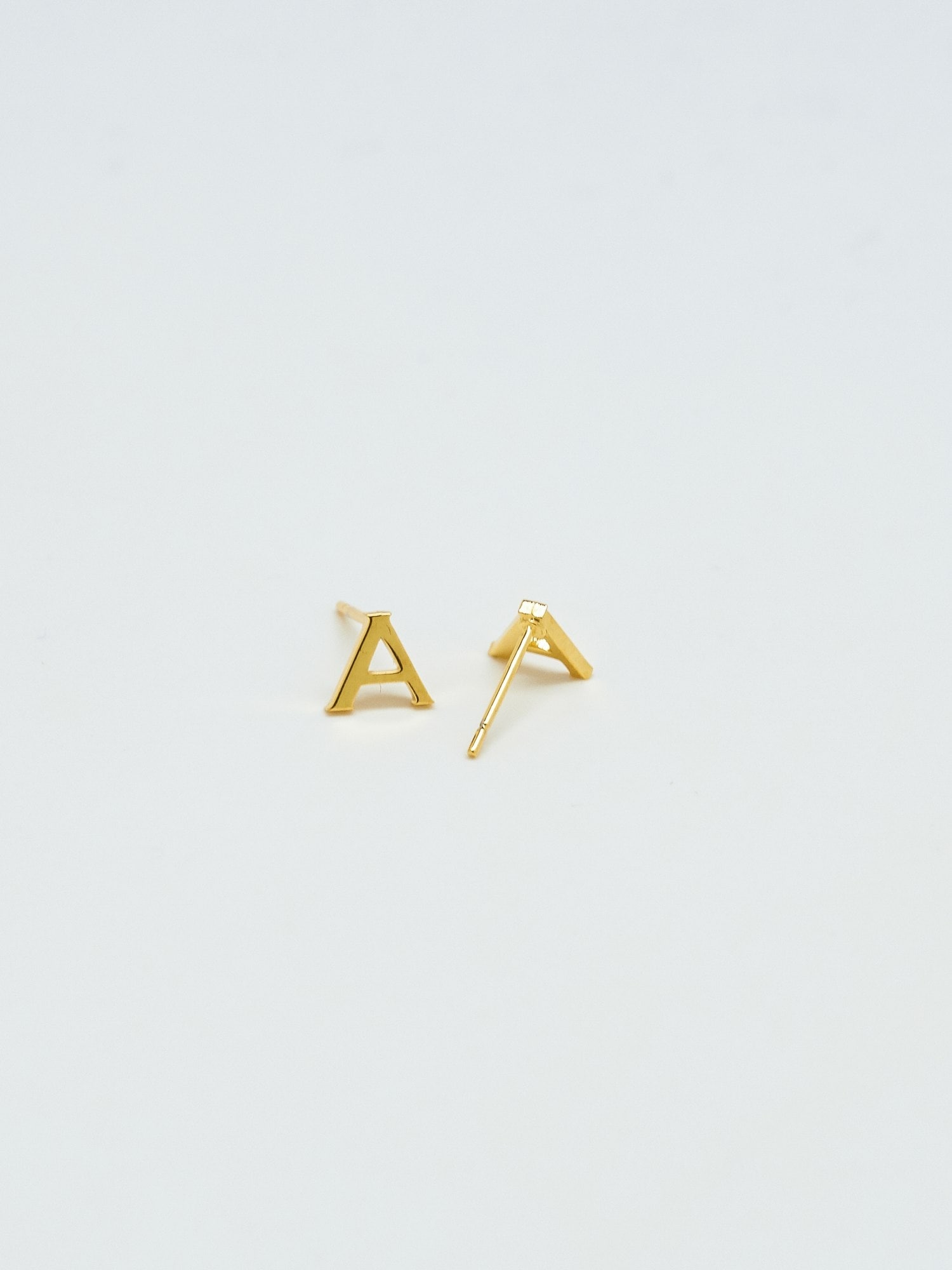 Admiral Row Gold Initial Earrings