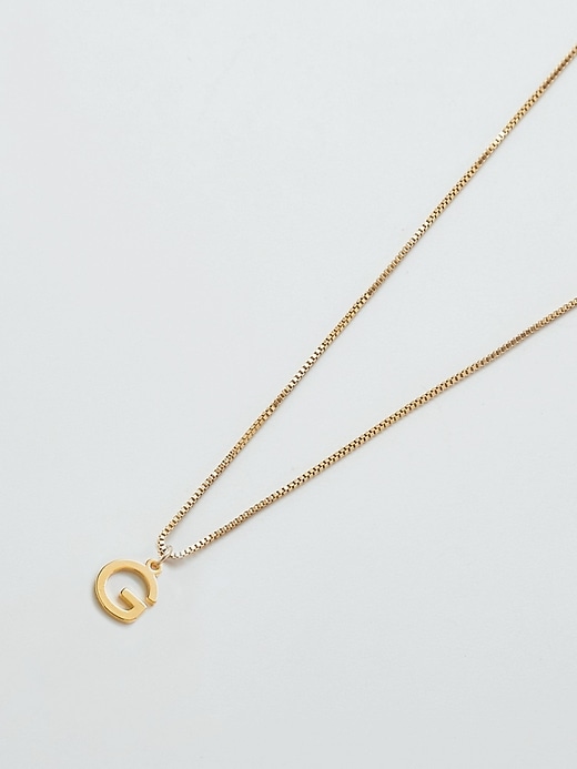 Image number 3 showing, Admiral Row Gold Dainty Initial Necklace