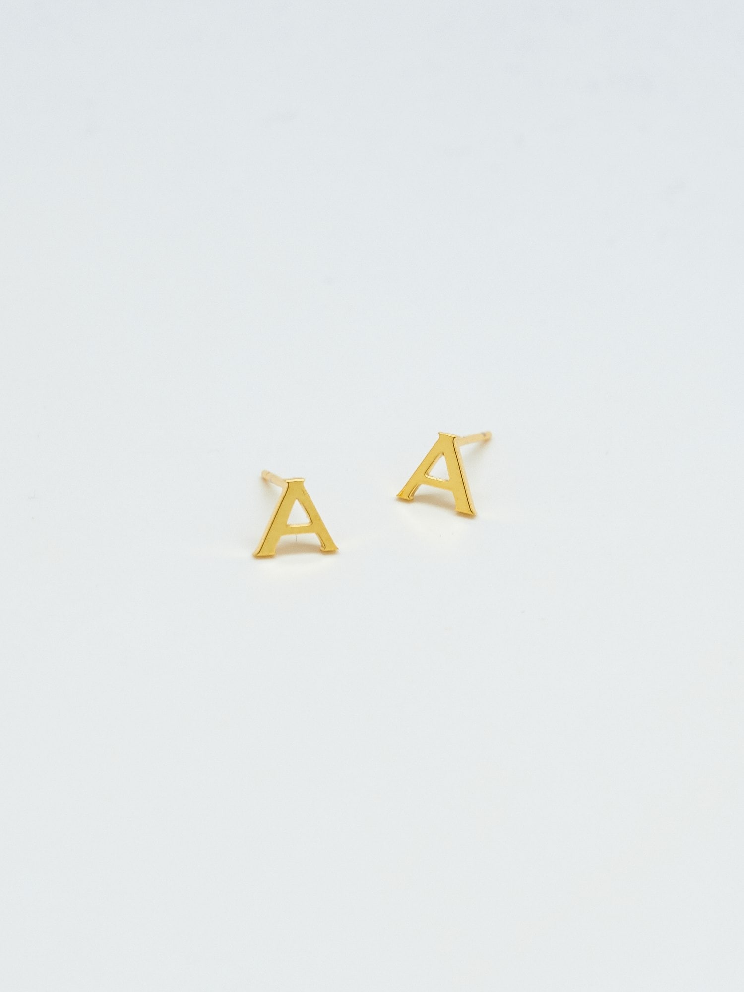Admiral Row Gold Initial Earrings