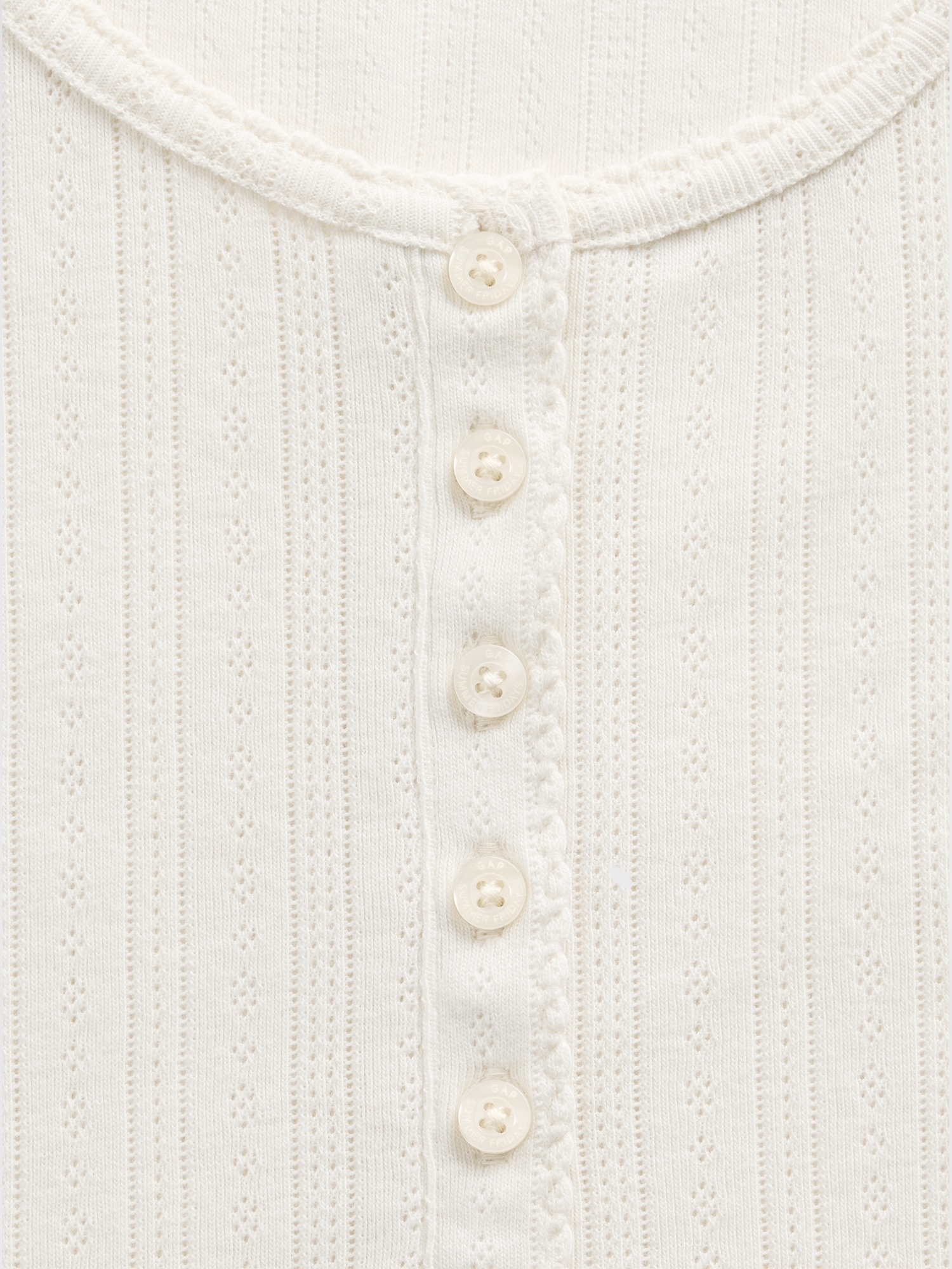Gap × Summer Fridays Pointelle Henley PJ Top