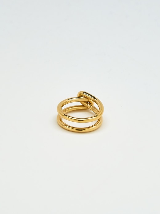 Image number 5 showing, Admiral Row Gold Double Knot Ring