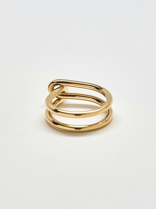 Image number 3 showing, Admiral Row Gold Double Knot Ring