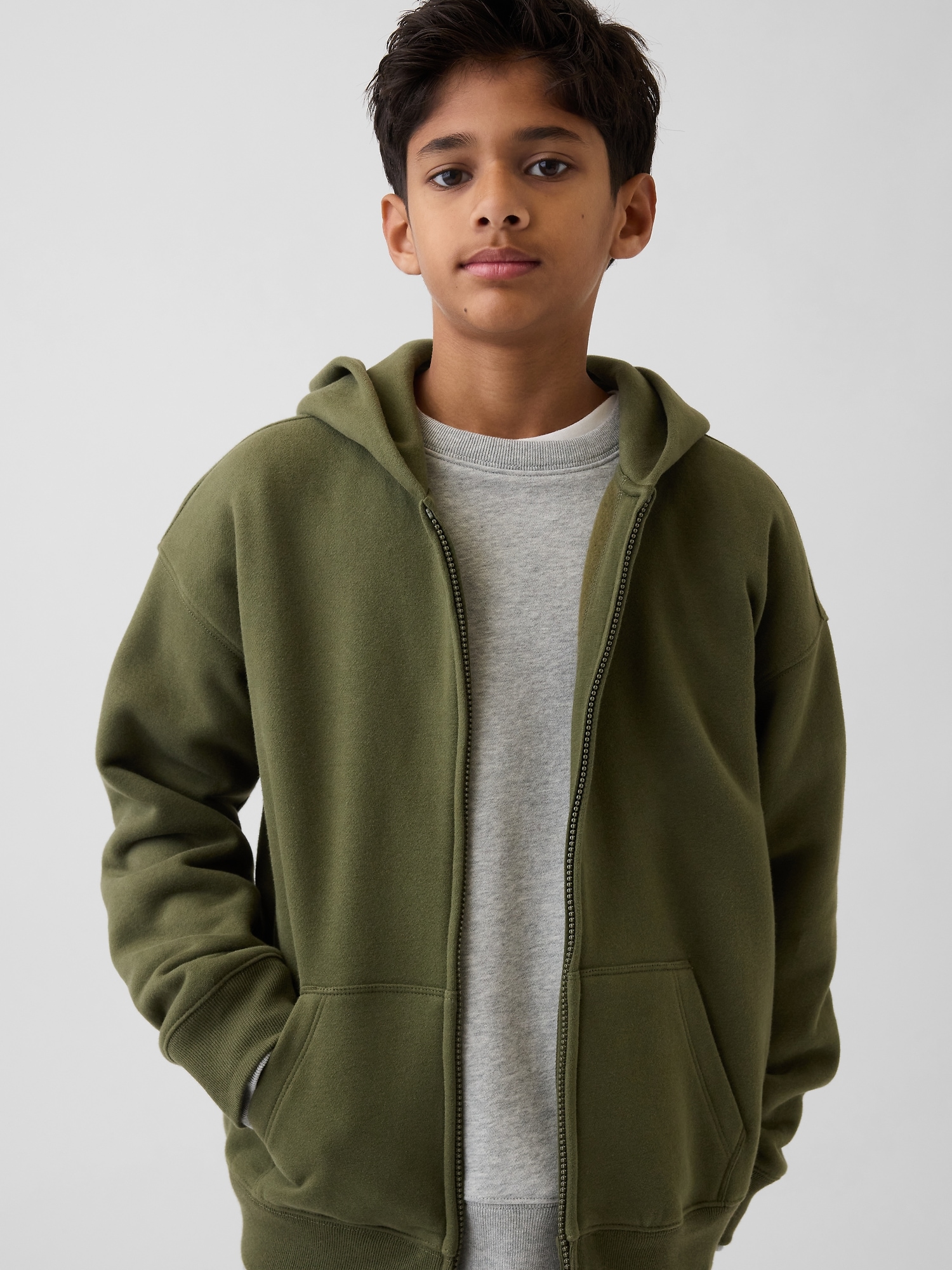 Kids VintageSoft Zip Hoodie