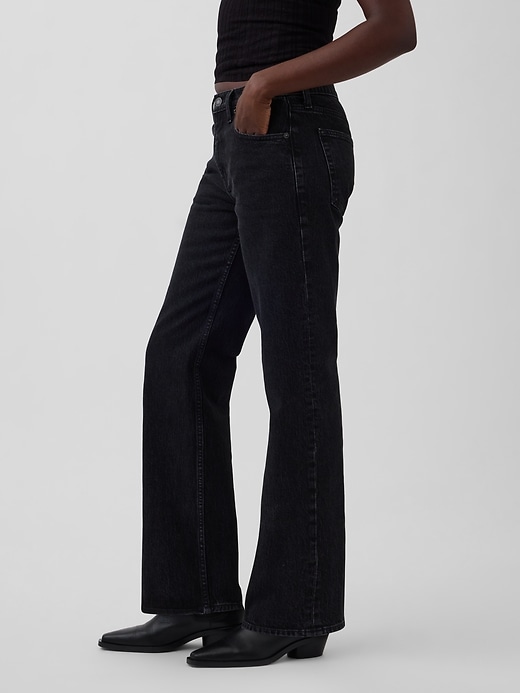 Image number 3 showing, Mid Rise Relaxed Straight Jeans