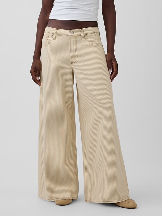 Image number 2 showing, Low Slung Stripe Extra Baggy Jeans