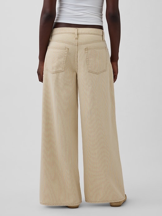 Image number 4 showing, Low Slung Stripe Extra Baggy Jeans