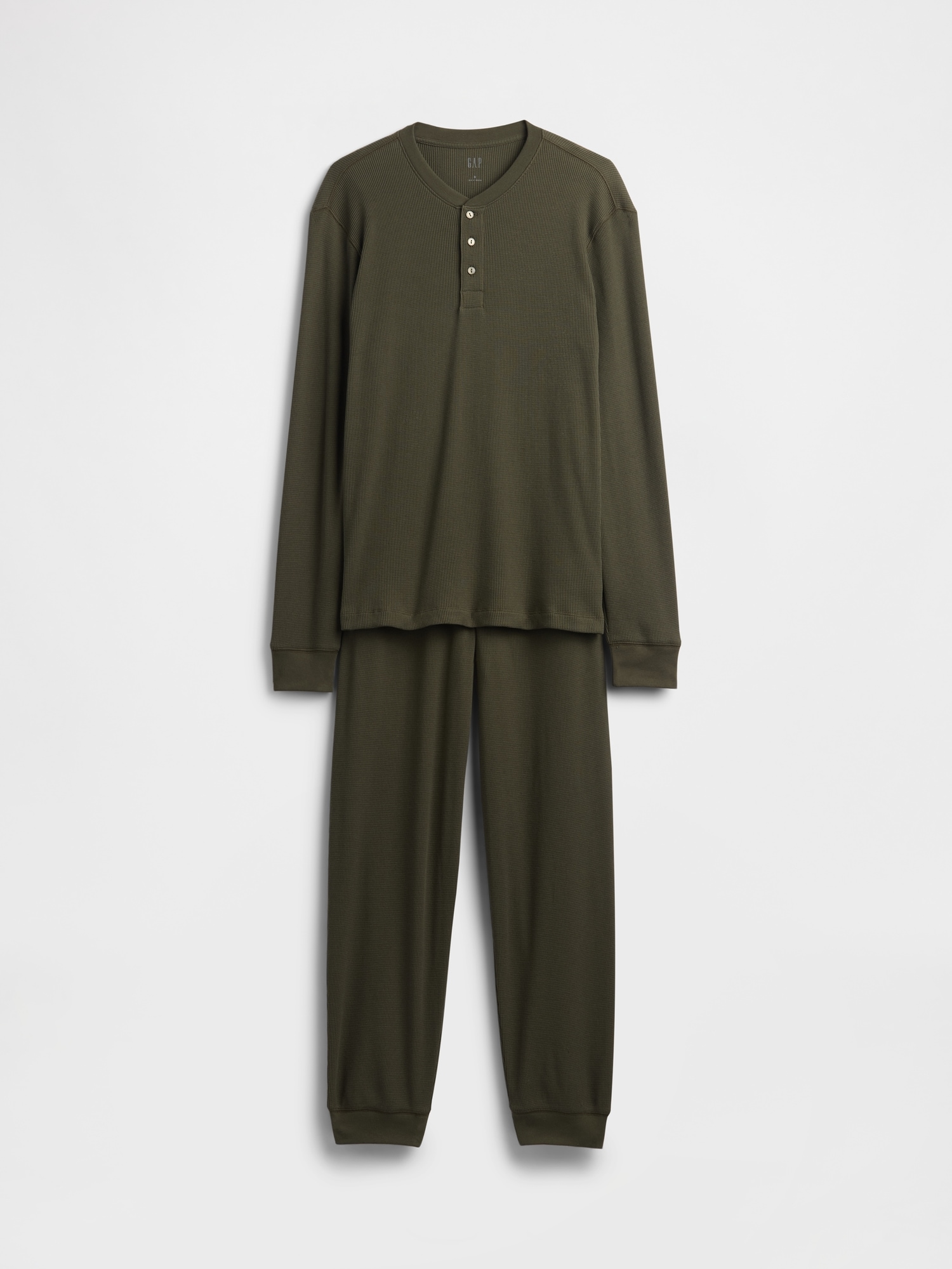 Waffle Henley PJ Set