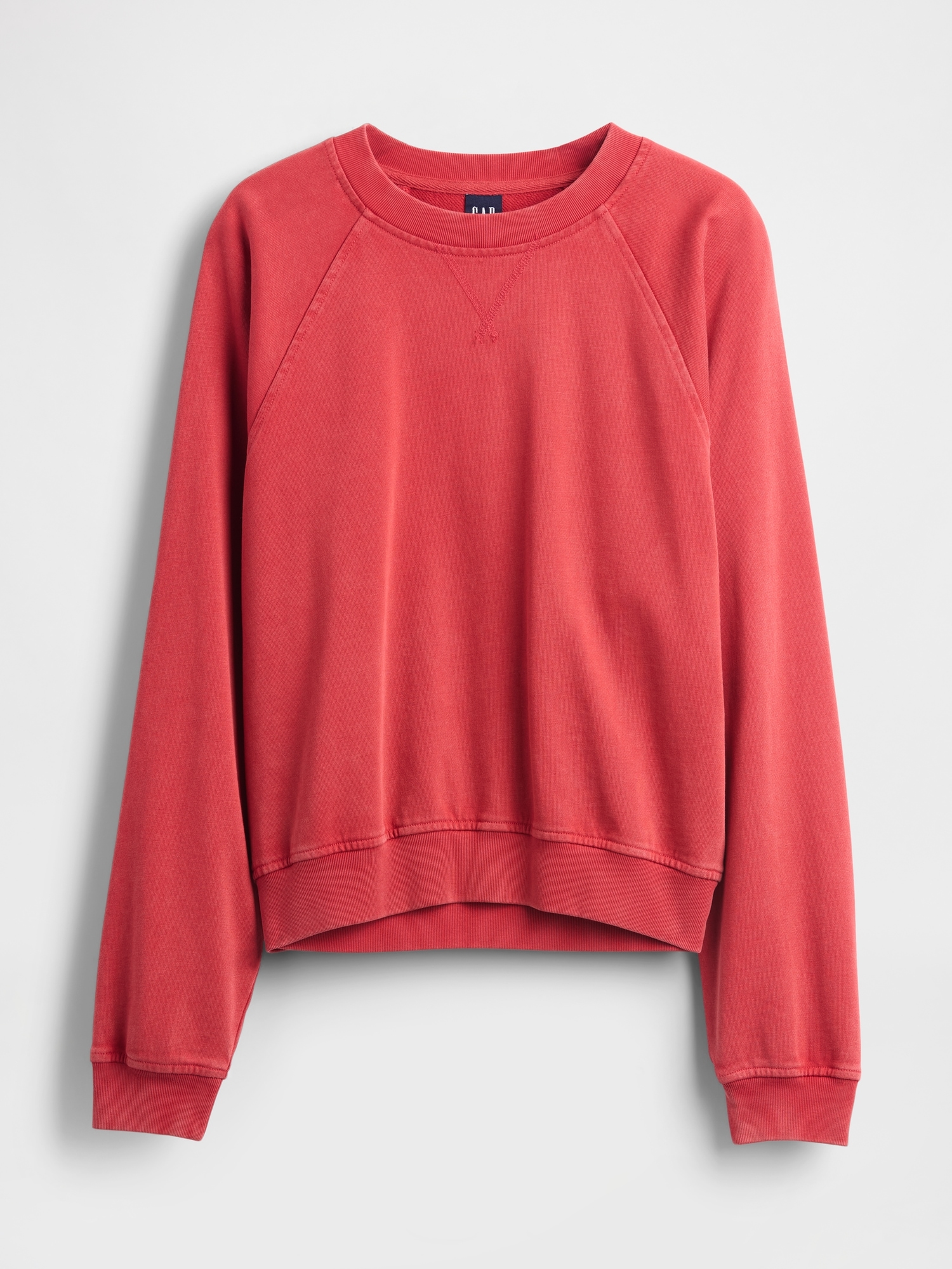 Gap French Terry Raglan Sweatshirt In Orange