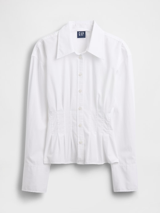 Organic Cotton Poplin Fitted Shirt