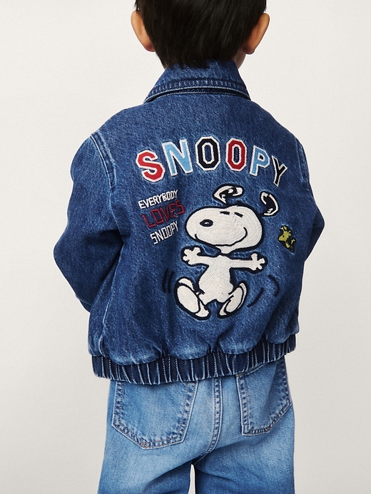 Image number 4 showing, Baby & Toddler Snoopy Logo Denim Jacket