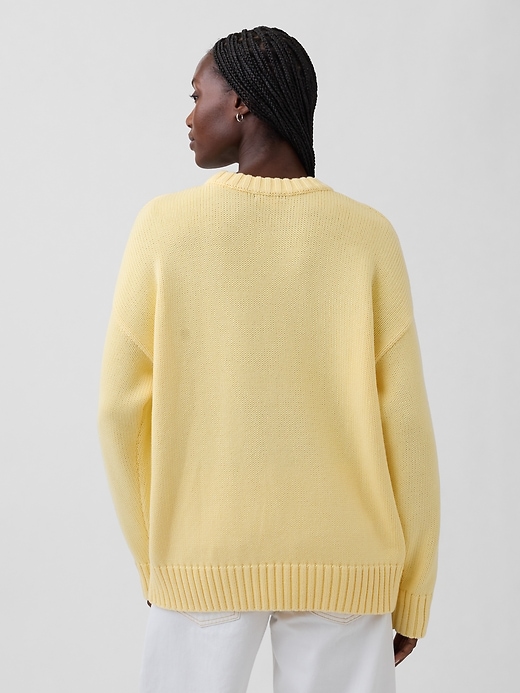 Image number 3 showing, 100% Cotton Oversized Sweater