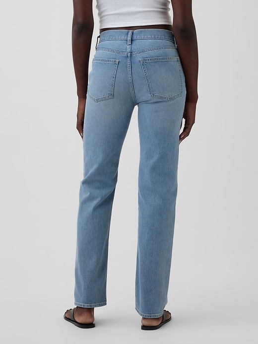 Image number 4 showing, High Rise Twisted-Seam '90s Slim Straight Jeans