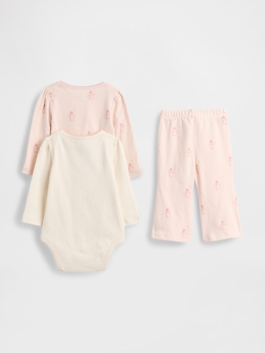 Image number 2 showing, Baby Organic Cotton Bodysuit Outfit Set (3-Pack)