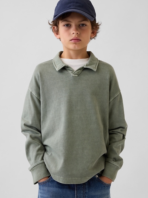 Image number 1 showing, Kids Relaxed Washed Polo Shirt