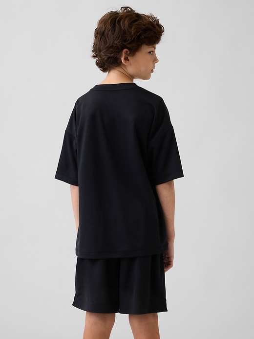 Image number 3 showing, Kids GapFit Tech Recycled Mesh T-Shirt
