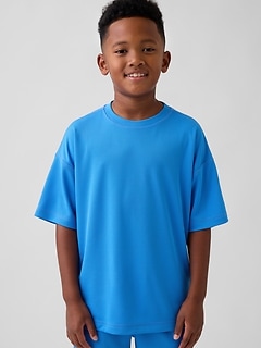Kids GapFit Tech Recycled Mesh T-Shirt