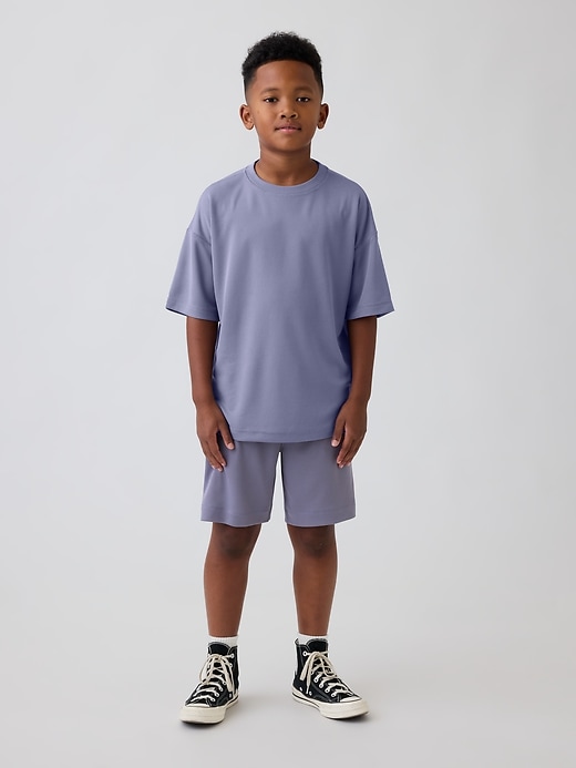 Image number 4 showing, Kids GapFit Tech Recycled Mesh T-Shirt