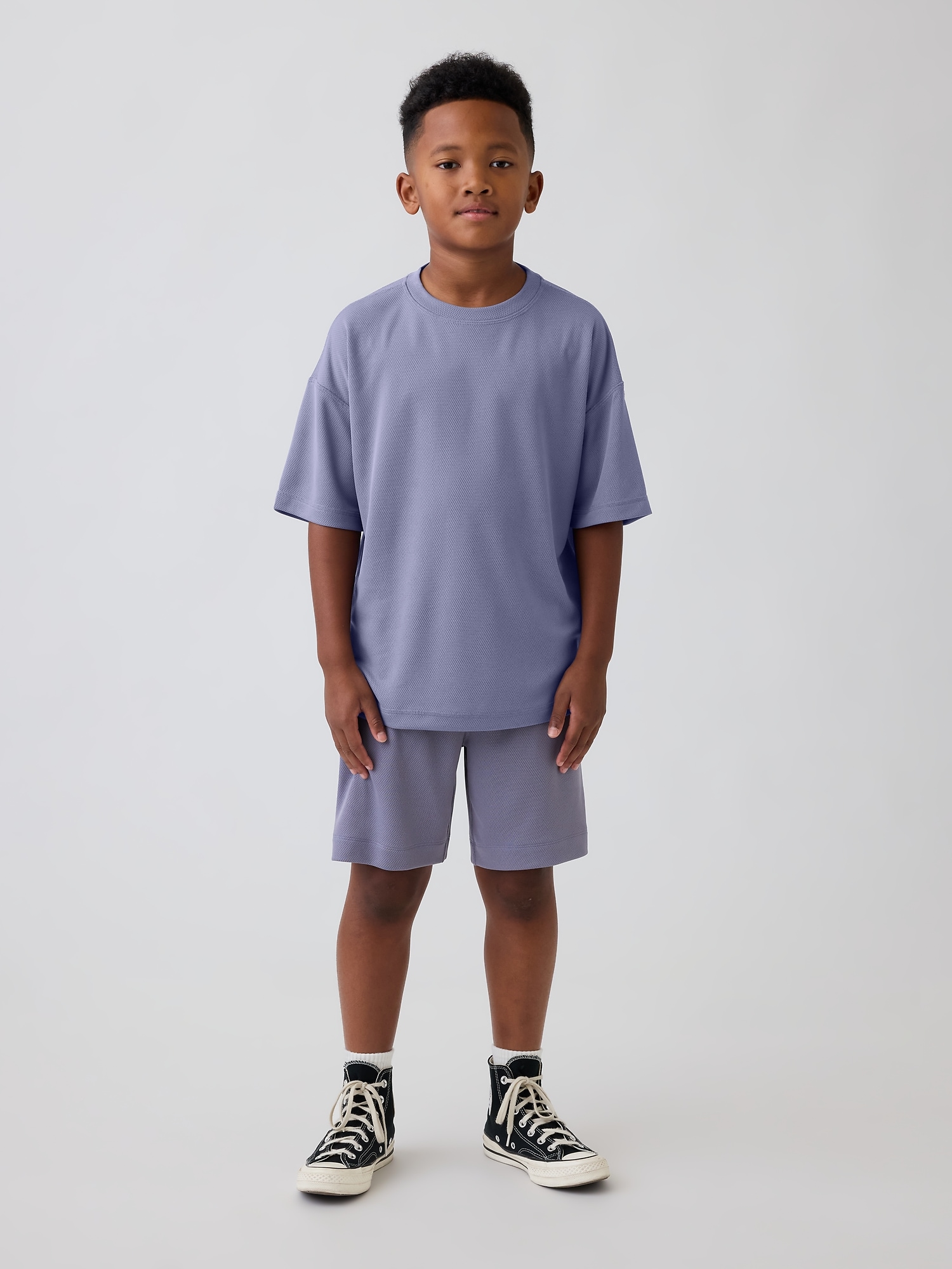 Kids GapFit Tech Recycled Mesh T-Shirt