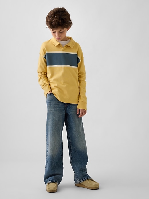Image number 4 showing, Kids Relaxed Stripe Polo Shirt