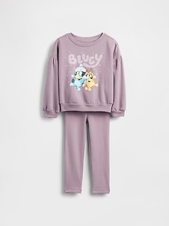 Baby & Toddler Bluey VintageSoft Sweatshirt & Rib Leggings Set