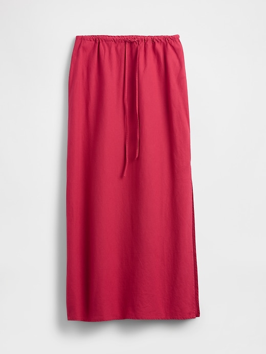 Image number 5 showing, Linen-Blend Maxi Skirt