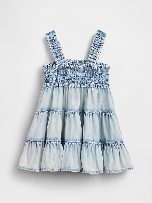 Image number 2 showing, Baby Denim Tiered Dress