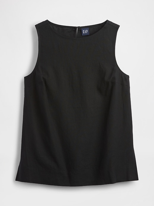 Image number 5 showing, Linen-Blend Shell Tank Top