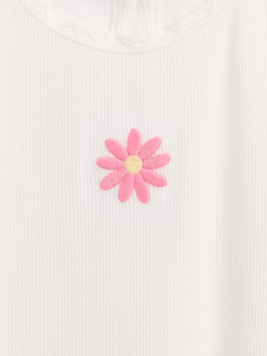 Image number 3 showing, Baby & Toddler Embroidered Rib T-Shirt