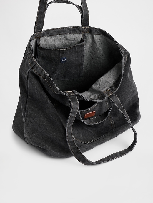 Image number 3 showing, Denim Tote Bag