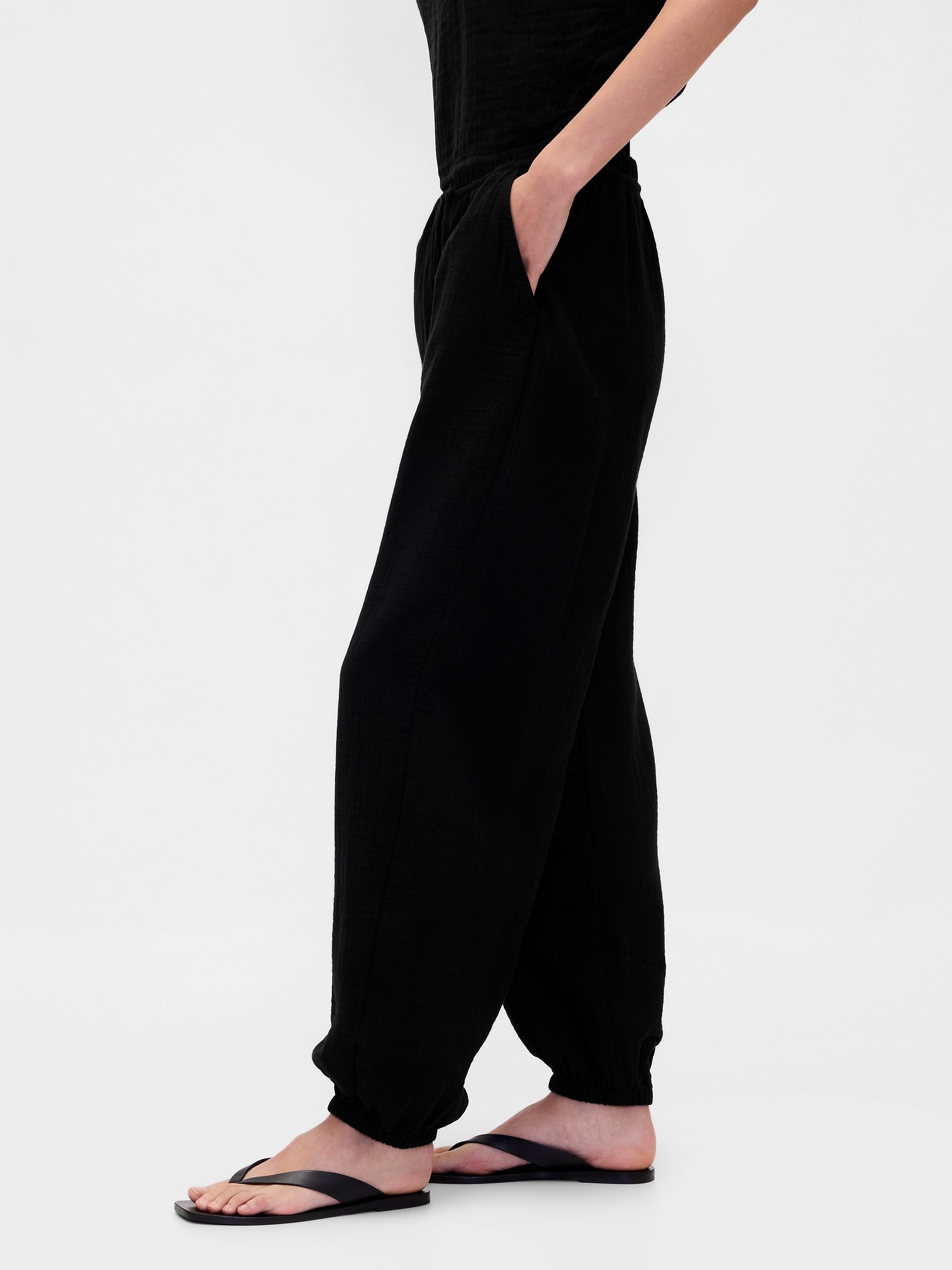 Женские брюки Gap Cotton Gauze Easy Joggers — фото 3