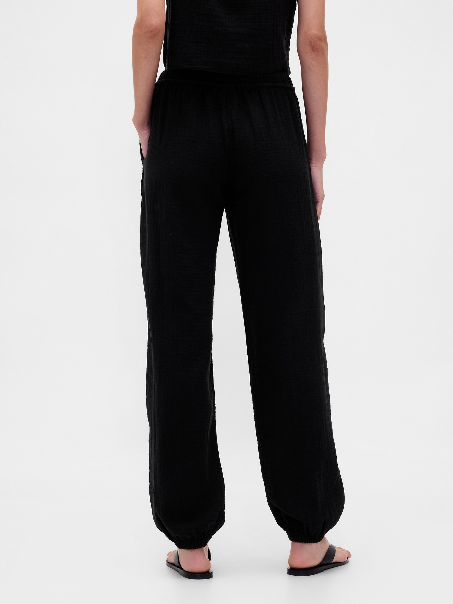 Женские брюки Gap Cotton Gauze Easy Joggers — фото 4