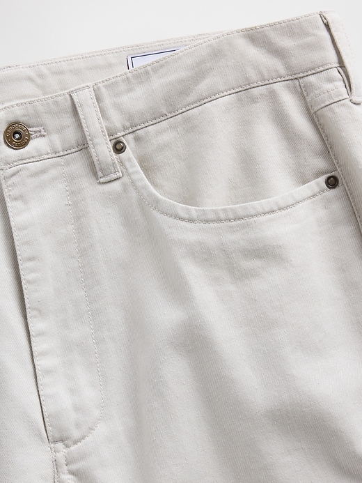 Image number 5 showing, Linen-Cotton Relaxed Straight Pants
