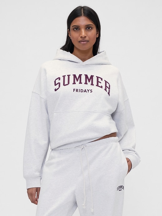 Image number 1 showing, Gap × Summer Fridays Heavyweight Oversized Logo Hoodie
