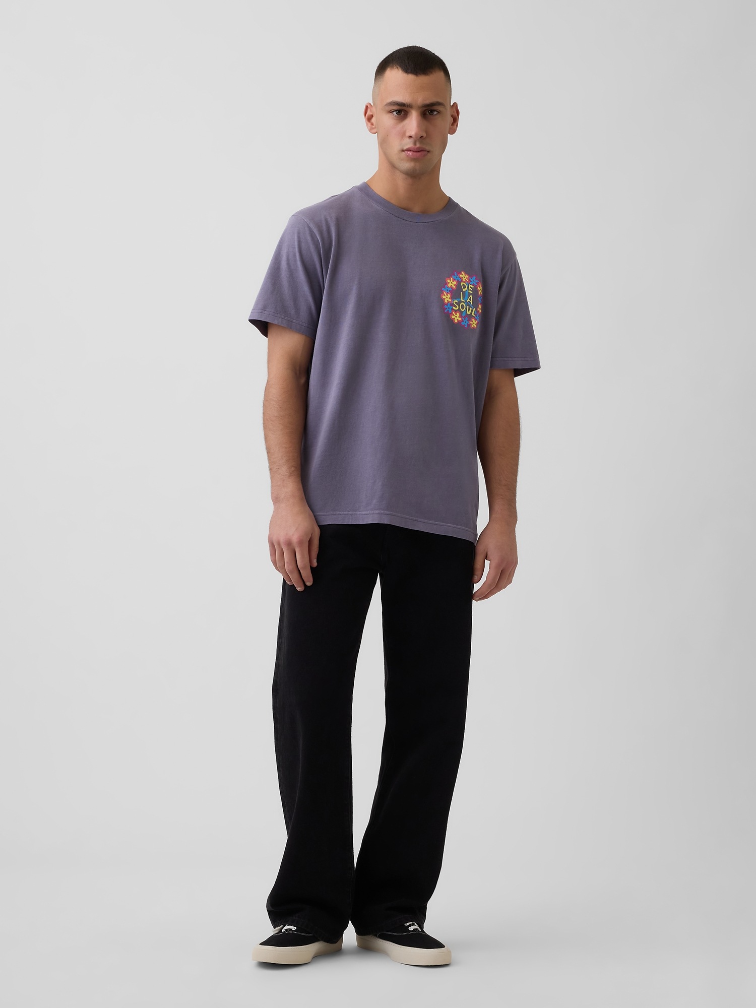Мужские футболки Gap De La Soul Relaxed Graphic T-Shirt — фото 2