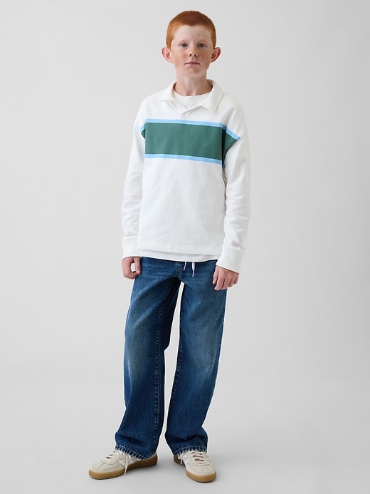 Image number 4 showing, Kids Relaxed Stripe Polo Shirt