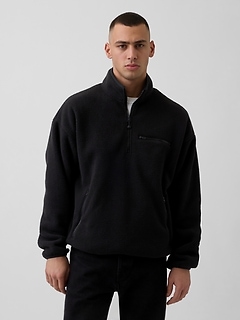 Sherpa Oversized Half-Zip Pullover