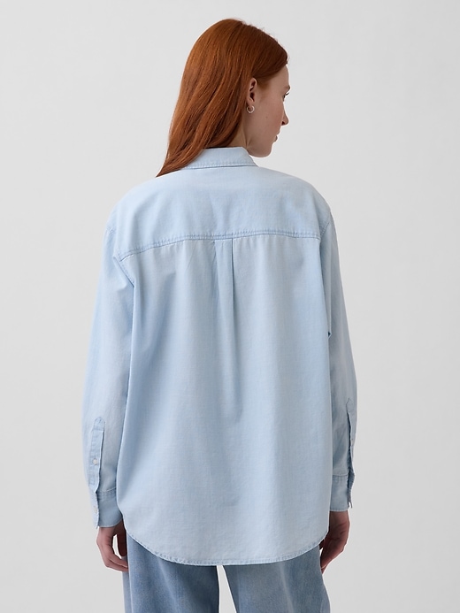 Image number 3 showing, Denim Big Shirt