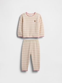 Baby Crochet Sweater Outfit Set