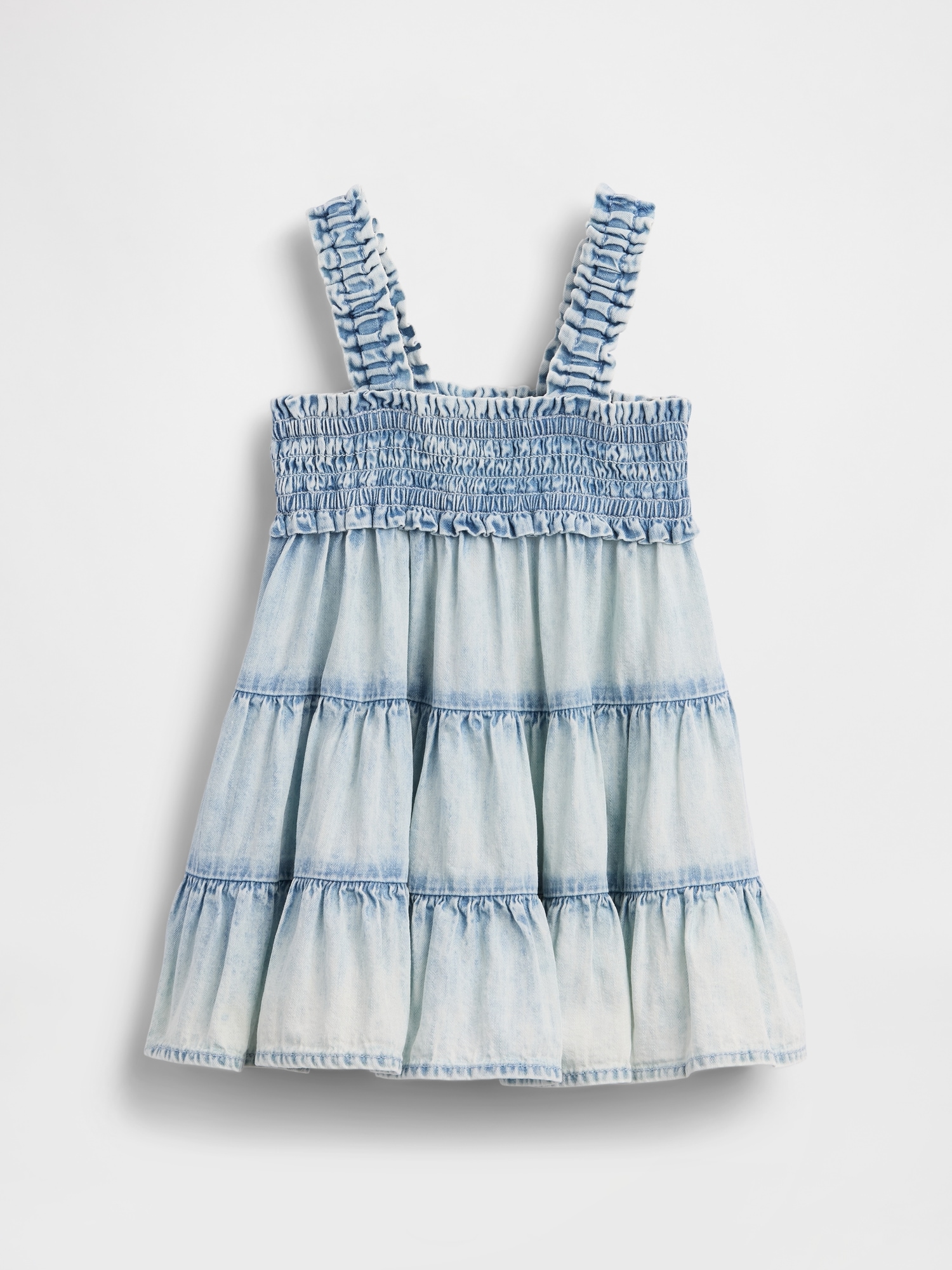 Baby Denim Tiered Dress