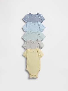 Baby First Favorites TinyRib Bodysuit (5-Pack)