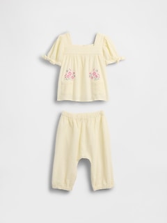 Baby Seersucker Outfit Set