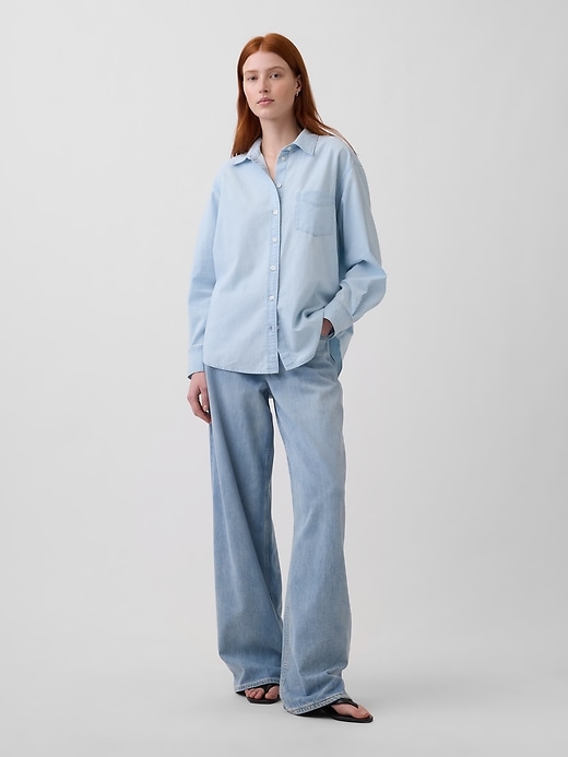 Image number 2 showing, Denim Big Shirt