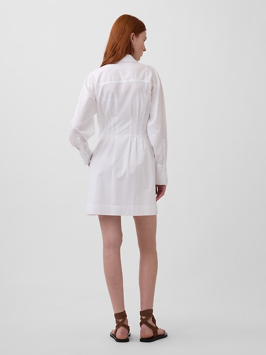 Image number 2 showing, Pleated Mini Shirtdress