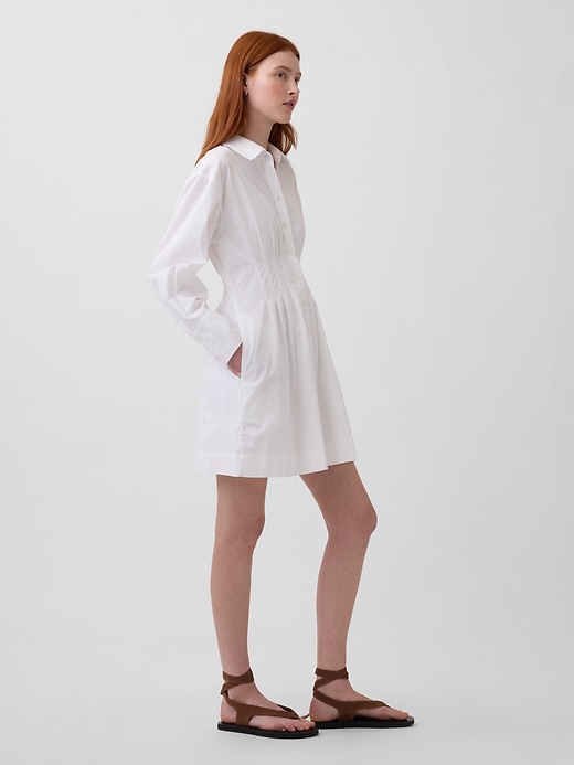 Image number 3 showing, Pleated Mini Shirtdress