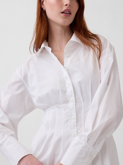 Image number 4 showing, Pleated Mini Shirtdress
