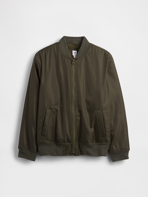 Image number 2 showing, Kids Satin Bomber Jacket